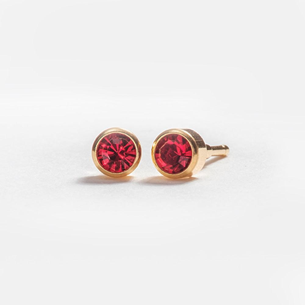 July – Ruby Bezel Set - Caress Ltd