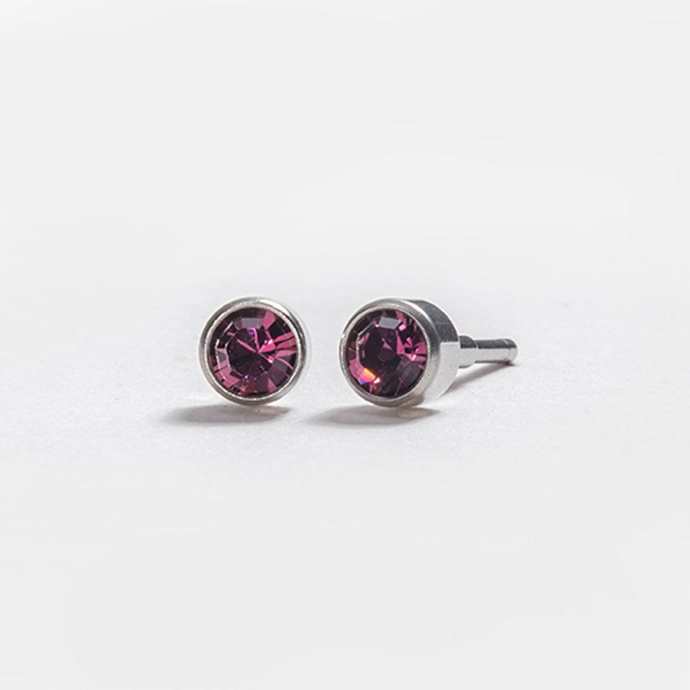 February – Amethyst Bezel Set - Caress Ltd