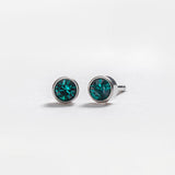 May – Emerald Bezel Set - Caress Ltd